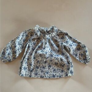Ralph Lauren Blue Floral Top 12-18 months